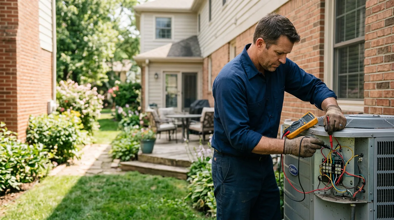 HVAC technician working near Morristown, TN